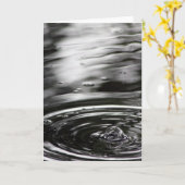 雨 カード (黄色い花)