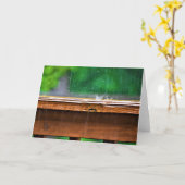 雨、カード カード (黄色い花)