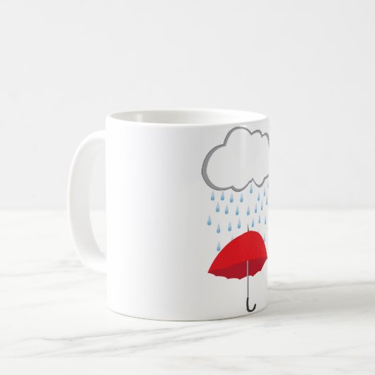 雨 コーヒーマグカップ (正面左)