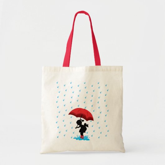 雨 トートバッグ (正面)