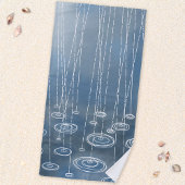 雨 ビーチタオル