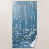 雨 ビーチタオル (正面)