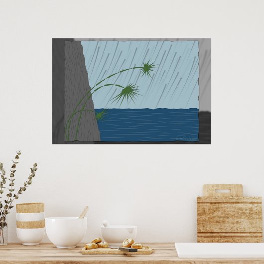 雨 ポスター (キッチン)