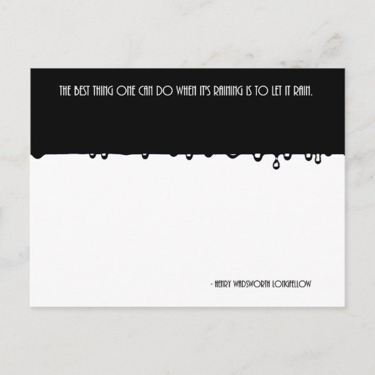雨 ポストカード (正面)