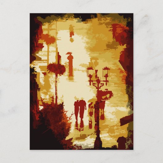 雨 ポストカード (正面)