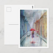 雨 ポストカード (正面/裏面)