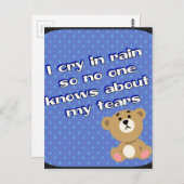 雨 ポストカード (正面/裏面)