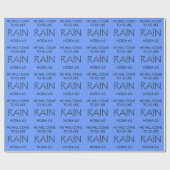 雨 ラッピングペーパー (フラット)
