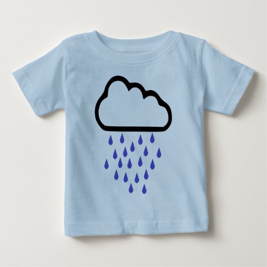 雨-天候 ベビーTシャツ (正面)
