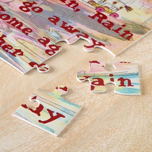 雨、雨パズル ジグソーパズル (側面)