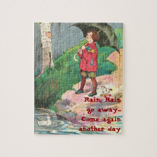 雨、雨パズル ジグソーパズル (縦)
