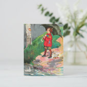 雨,雨,行遠くにく – マザーグース子供部屋韻 ポストカード (スタンド正面)