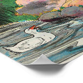 雨，雨，行遠くにく – マザーグース子供部屋韻P ポスター (角)