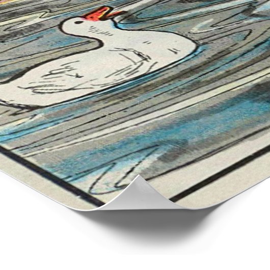 雨、雨、遠くに行来く、また ポスター (角)