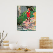 雨、雨、遠くに行来く、また ポスター (キッチン)