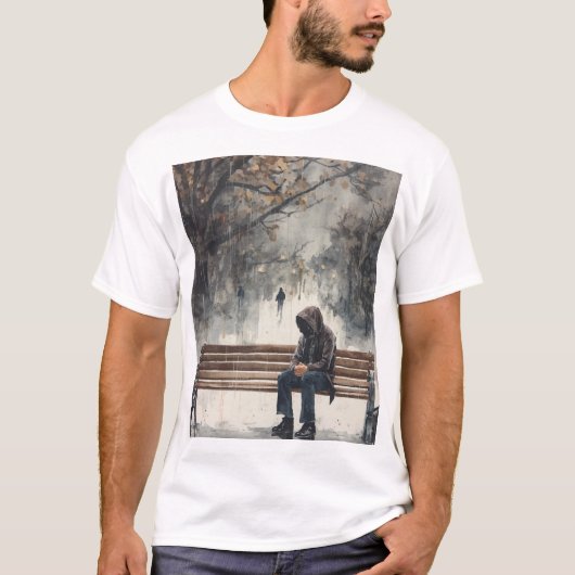雨 Tシャツ (正面)