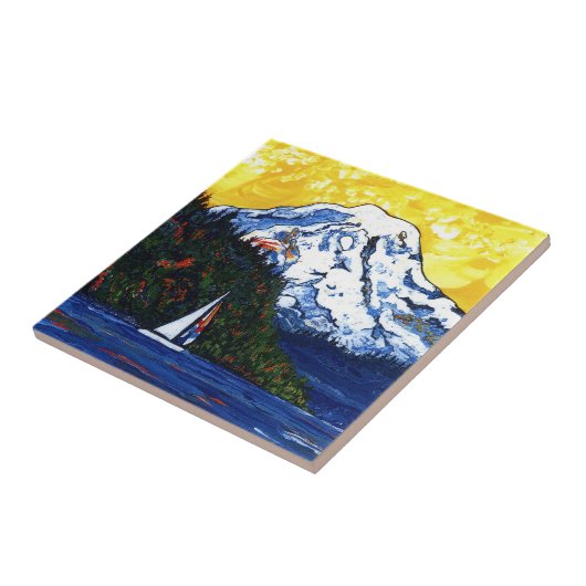 雨Mtのヨット タイル (側面)