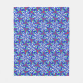 雪с片を積む フリースブランケット (正面)