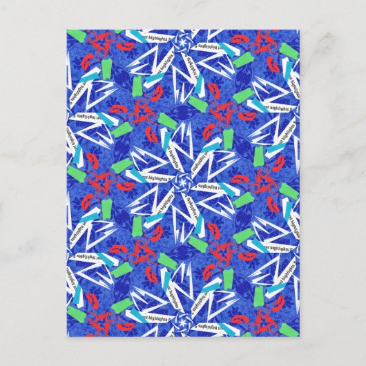 雪с片を積む ポストカード (正面)