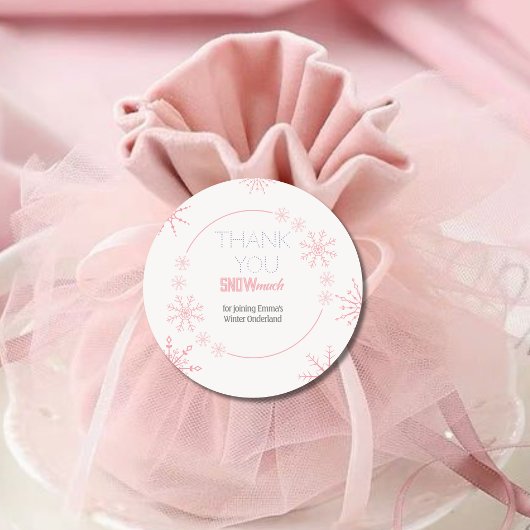 雪ありがとう ラウンドシール