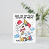 雪おもしろいふくろサンタミーム シーズンポストカード (スタンド正面)