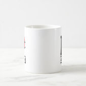 雪おもしろい乗り好き – 雪愛好家ギフト コーヒーマグカップ (中央)