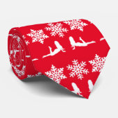 雪おもしろい片とホーズ ネクタイ (ロール)