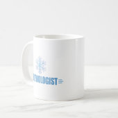 雪おもしろい片 コーヒーマグカップ (正面左)