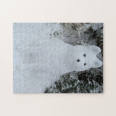 雪おもしろい秋田雪だるま ジグソーパズル (横)