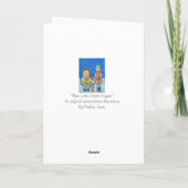 雪おもしろい降りのクリスマス歌手 シーズンカード (裏面)