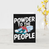 雪おもしろい降り引用文 – 人々への粉末Sn カード (黄色い花)