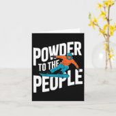 雪おもしろい降り引用文 – 人々への粉末Sn カード (黄色い花)