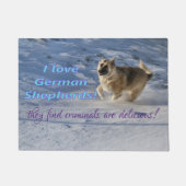 雪おもしろい ドアマット (正面)