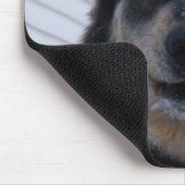 雪およびクリスマスおよびデボンの射撃、発砲はそりを…撃ちます マウスパッド (コーナー)