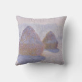 雪および日曜日のクロード・モネ|の三角波の効果 クッション (裏面)