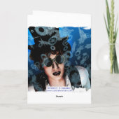 雪および蒸気の挨拶状 シーズンカード (裏面)