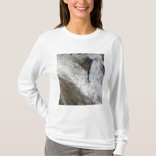 雪および風邪の衛星概観 Tシャツ