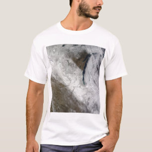 雪および風邪の衛星概観 Tシャツ