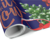 雪お洒落のクリスマス ラッピングペーパー (ロールコーナー)