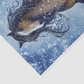 雪お洒落の冬の美しい馬 薄葉紙 (詳細)