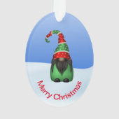 雪お洒落の日の格言 オーナメント (裏面)