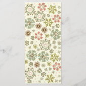 雪お洒落片のメ結婚ニュー メニュー (裏面)