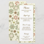 雪お洒落片のメ結婚ニュー メニュー (正面/裏面)