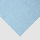 雪お洒落片クリスマスパターン薄い青 薄葉紙 (詳細)