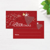 雪お洒落片クリスマスフェアリーギフトラベル (デスク)