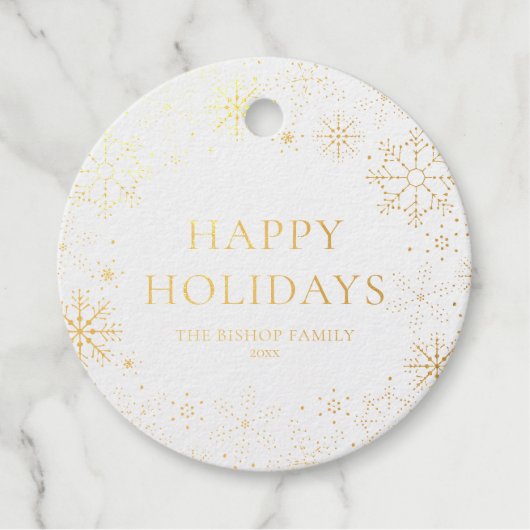 雪お洒落片リースホリデイ フェイバータグ (正面)