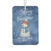 雪お洒落男メリークリスマス カーエアーフレッシュナー (裏面)