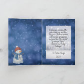 雪お洒落男メリークリスマス シーズンカード (内部)
