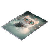 雪お洒落白キャット、子猫、子猫H2 ノートブック (左側)