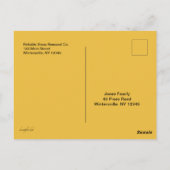 雪かきサービスのはがき ポストカード (裏面)